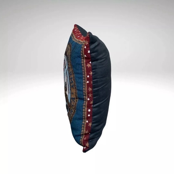 Vintage Mohawk Home US Army Tapestry Throw Pillow Cushion Military Insignia 12” - Picture 3 of 7